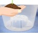Clear Plastic Teku Pot for Orchids 6 inch Diameter - Quantity 1   